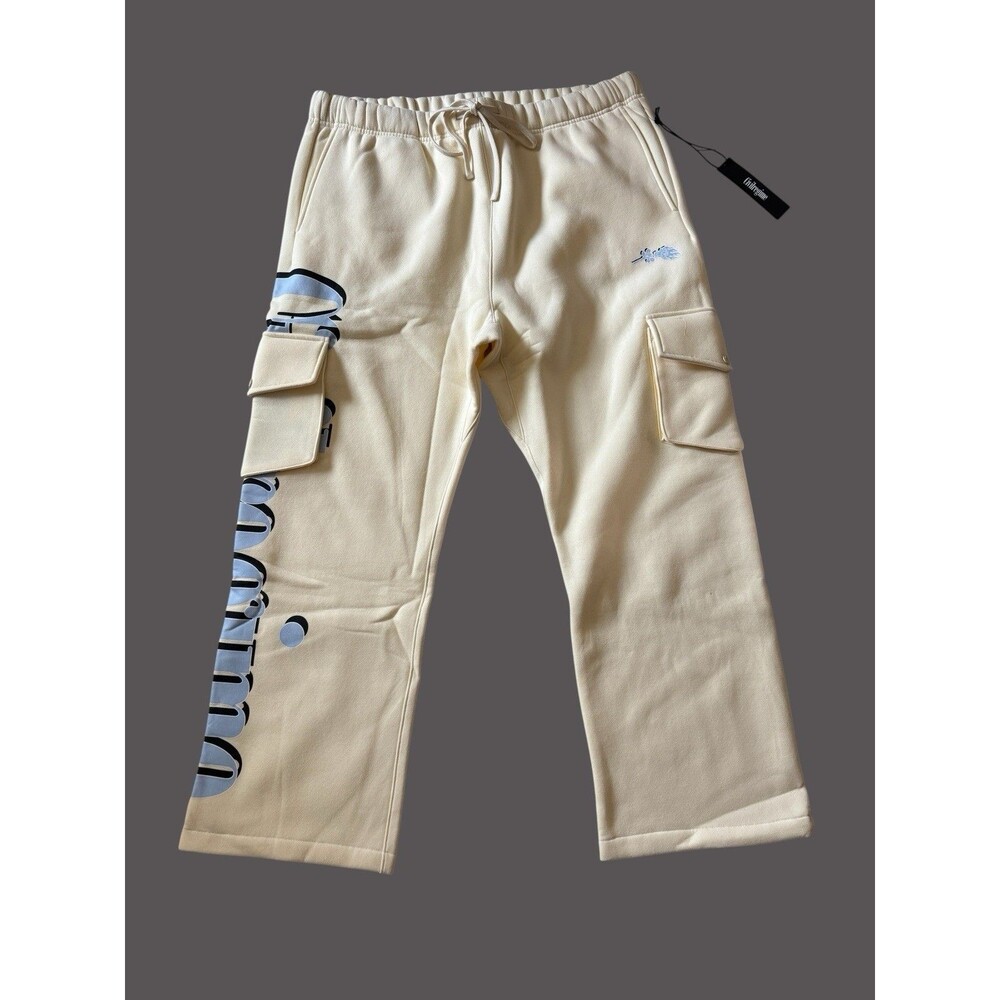 Civil Wide Leg Cargo Fleece Joggers Pants Men’s XXXL 3XL NWT - Picture 2 of 11